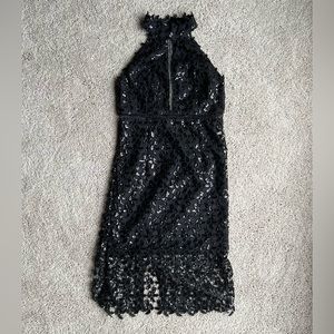 Black Bardot Evening Dress, Size M